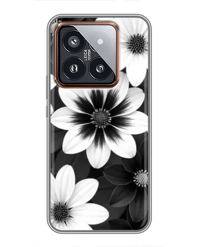 Чохол для Xiaomi 14 Pro з картинкою «Монохромні айстри»