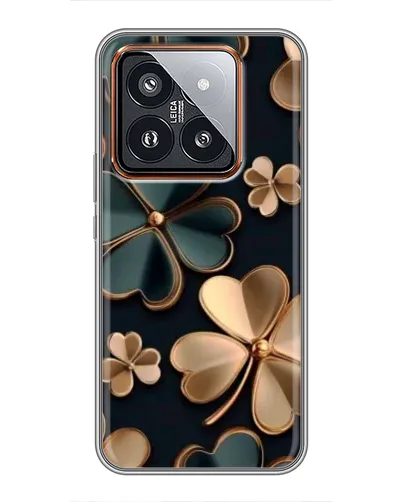 Чохол для Xiaomi 14 Pro з картинкою «Конюшина в золоті»