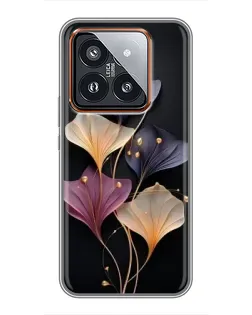 Чохол для Xiaomi 14 Pro з картинкою «Лілові квіти грації»