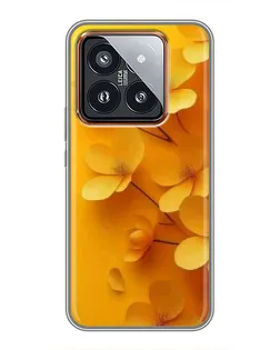 Чохол для Xiaomi 14 Pro з картинкою «Золоті пелюстки»