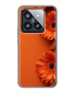 Чохол для Xiaomi 14 Pro з картинкою «Помаранчеві гербери»