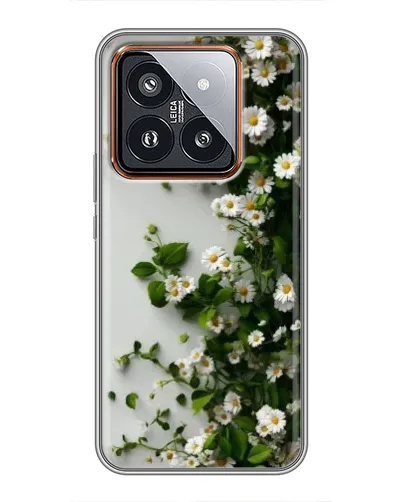 Чохол для Xiaomi 14 Pro з картинкою «Гілка дрібних білих квітів»