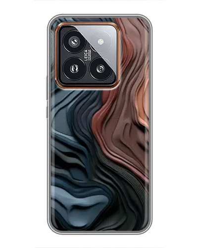 Чохол для Xiaomi 14 Pro з картинкою «Кольорові хвилі каньйону»