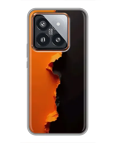 Чохол для Xiaomi 14 Pro з картинкою «Помаранчевий розлом»