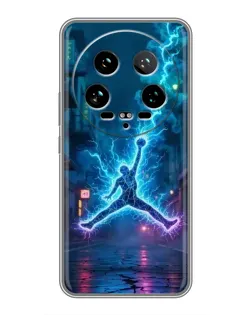 Чохол для Xiaomi 14 Ultra з картинкою «Jordan Gold Jumpman»