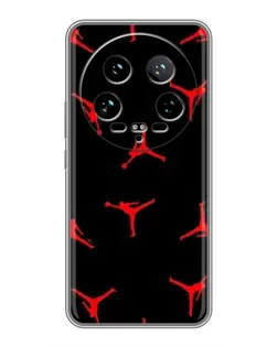 Чохол для Xiaomi 14 Ultra з картинкою «Jordan Red Pattern»