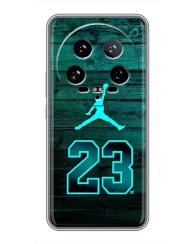 Чохол для Xiaomi 14 Ultra з картинкою «Jordan Cyan 23»