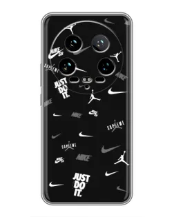Чохол для Xiaomi 14 Ultra з картинкою «Nike Black Pattern»