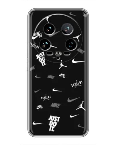 Чохол для Xiaomi 14 Ultra з картинкою «Nike Black Pattern»
