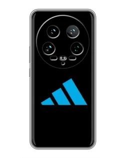 Чехол для Xiaomi 14 Ultra с картинкой «Adidas Cyan Logo»