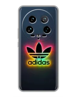 Чехол для Xiaomi 14 Ultra с картинкой «Неоновый Adidas»