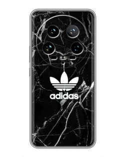Чехол для Xiaomi 14 Ultra с картинкой «Белый мрамор Adidas»