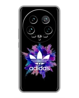 Чехол для Xiaomi 14 Ultra с картинкой «Взрыв красок Adidas»