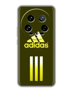 Чехол для Xiaomi 14 Ultra с картинкой «Оливковый градиент Adidas»