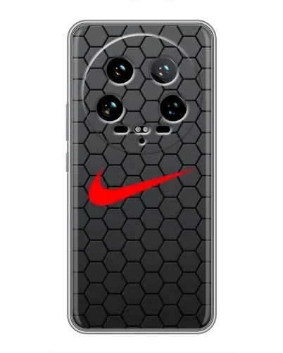 Чохол для Xiaomi 14 Ultra з картинкою «Nike — карбонова сітка»