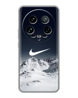 Чохол для Xiaomi 14 Ultra з картинкою «Nike — зимові гори»