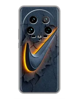Чохол для Xiaomi 14 Ultra з картинкою «Об'ємний логотип Найк»
