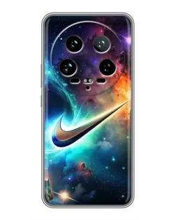 Чохол для Xiaomi 14 Ultra з картинкою «Космічний Nike Swoosh»