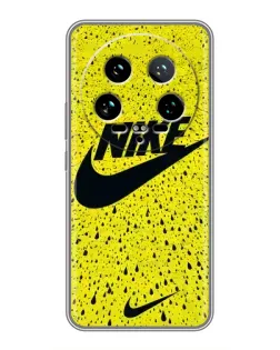 Чохол для Xiaomi 14 Ultra з картинкою «Жовтий текстурний Nike»