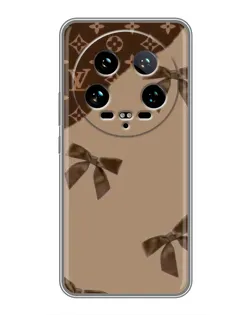 Чехол для Xiaomi 14 Ultra с картинкой «LV — кофейный атлас»