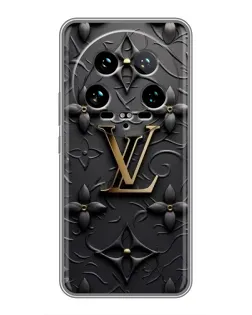 Чехол для Xiaomi 14 Ultra с картинкой «Кожаная текстура LV»