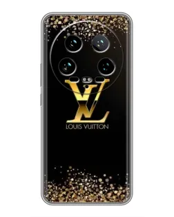 Чехол для Xiaomi 14 Ultra с картинкой «LV — золотые искры»