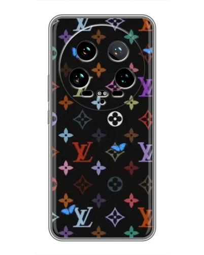 Чехол для Xiaomi 14 Ultra с картинкой «Цветная монограмма LV» Чехол для Xiaomi 14 Ultra с картинкой «Цветная монограмма LV»