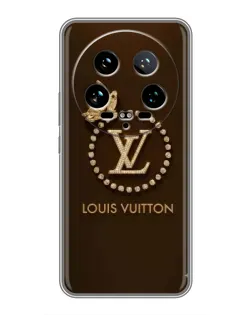 Чехол для Xiaomi 14 Ultra с картинкой «LV — золотая печать»