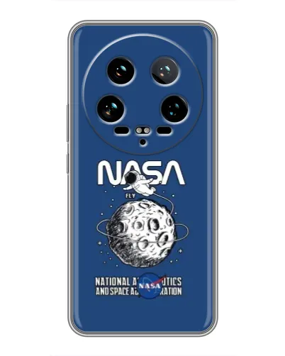 Чохол для Xiaomi 14 Ultra з картинкою «NASA — місячна місія»
