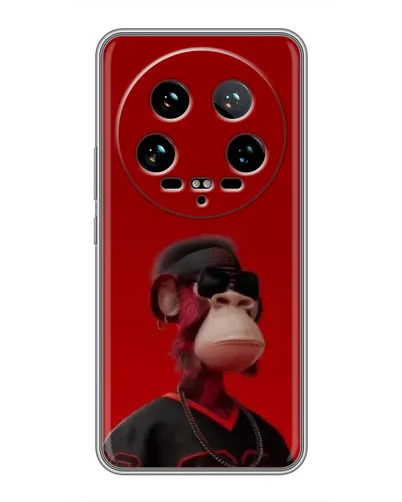 Чохол для Xiaomi 14 Ultra з картинкою «Bored Ape в червоному»