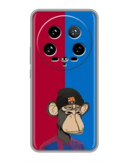Чохол для Xiaomi 14 Ultra з картинкою «Bored Ape — фанат Барси»