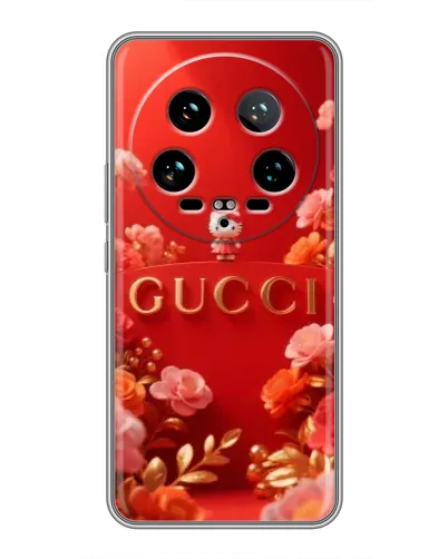 Чохол для Xiaomi 14 Ultra з картинкою «Gucci — золотий сад»
