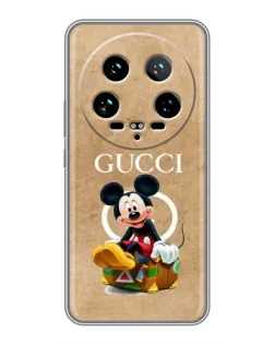 Чохол для Xiaomi 14 Ultra з картинкою «Міккі Маус Gucci — крафт»