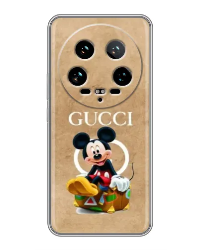 Чохол для Xiaomi 14 Ultra з картинкою «Міккі Маус Gucci — крафт»