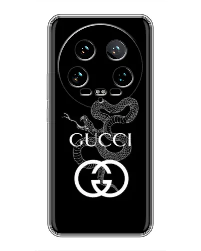 Чохол для Xiaomi 14 Ultra з картинкою «Gucci — срібна змія»