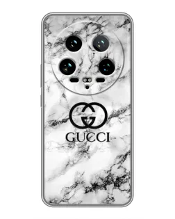 Чохол для Xiaomi 14 Ultra з картинкою «Gucci — мармуровий шик»