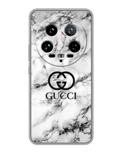 Чохол для Xiaomi 14 Ultra з картинкою «Gucci — мармуровий шик»
