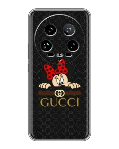 Чохол для Xiaomi 14 Ultra з картинкою «Мінні Маус Gucci — чорний»