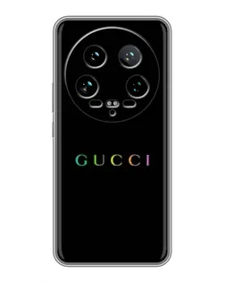 Чехол для Xiaomi 14 Ultra с картинкой «Gucci — неоновый минимализм»