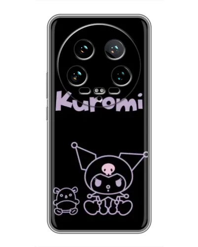 Чохол для Xiaomi 14 Ultra з картинкою «Kuromi — чорний мінімалізм»