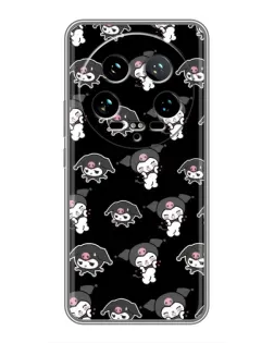 Чохол для Xiaomi 14 Ultra з картинкою «Чорний паттерн Kuromi»