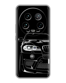 Чохол для Xiaomi 14 Ultra з картинкою «Темний силует BMW»