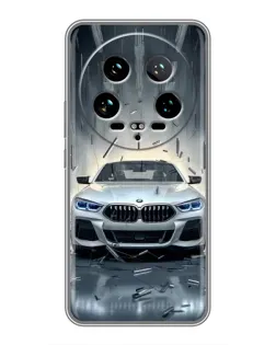 Чохол для Xiaomi 14 Ultra з картинкою «BMW у світлі фар»