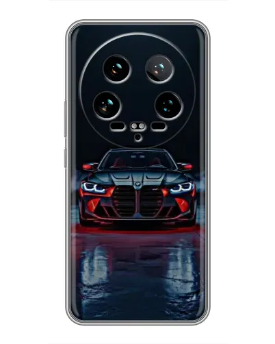 Чохол для Xiaomi 14 Ultra з картинкою «BMW на мокрій дорозі»