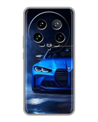 Чохол для Xiaomi 14 Ultra з картинкою «Блакитна BMW M4»