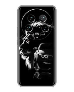 Чохол для Xiaomi 14 Ultra з картинкою «BMW та лев»