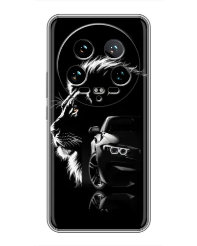 Чохол для Xiaomi 14 Ultra з картинкою «BMW та лев»