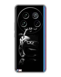 Чохол для Xiaomi 14 Ultra з картинкою «Силует BMW в темряві»