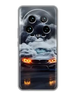 Чохол для Xiaomi 14 Ultra з картинкою «BMW у диму»