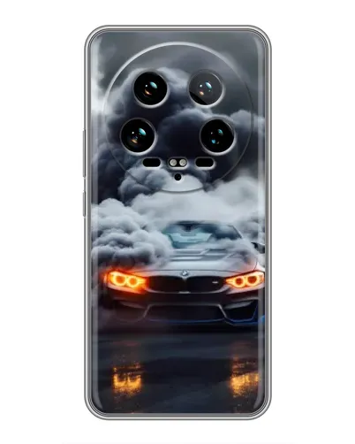 Чохол для Xiaomi 14 Ultra з картинкою «BMW у диму»